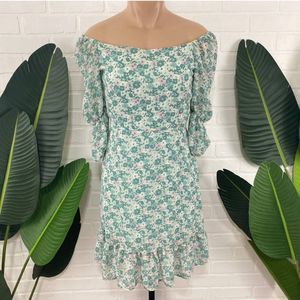 Floral green sundress